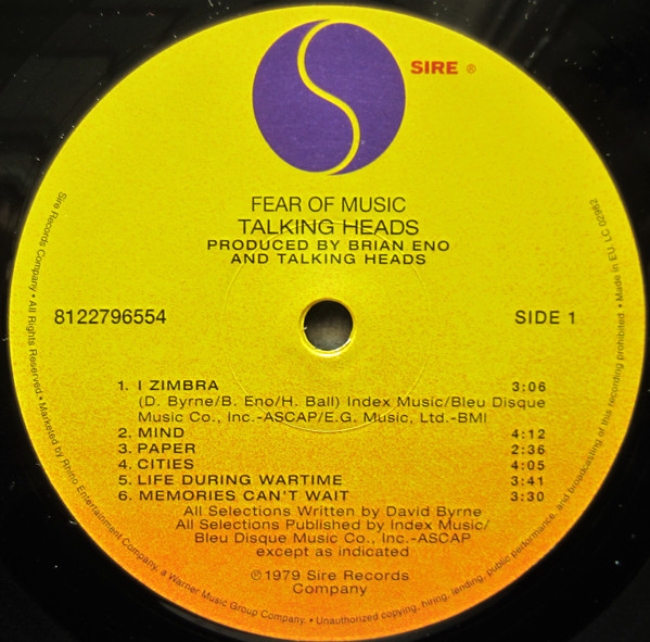 Fear Of Music