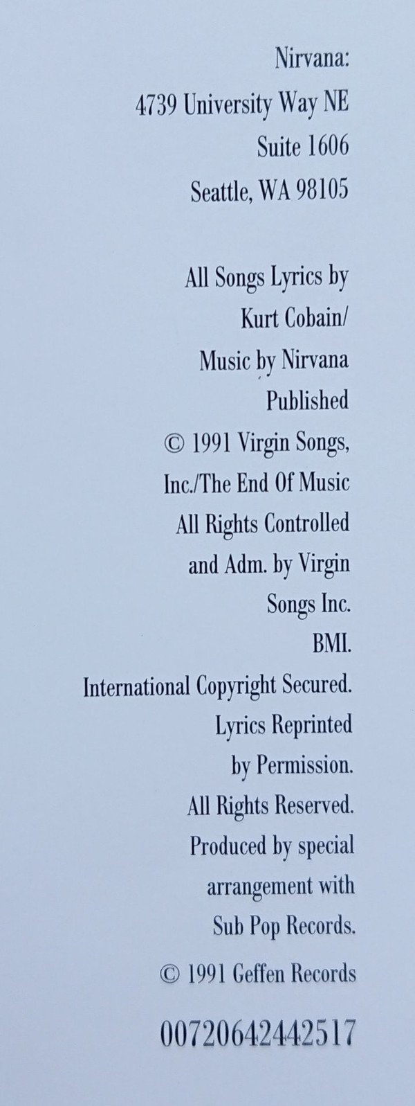 Nirvana - Nevermind | DGC (00720642442517) - 9 Nirvana - Nevermind | DGC (00720642442517) - 9