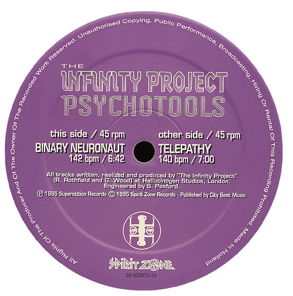 The Infinity Project - Psychotools | Spirit Zone Recordings (SPIRIT ZONE 4003) - 3