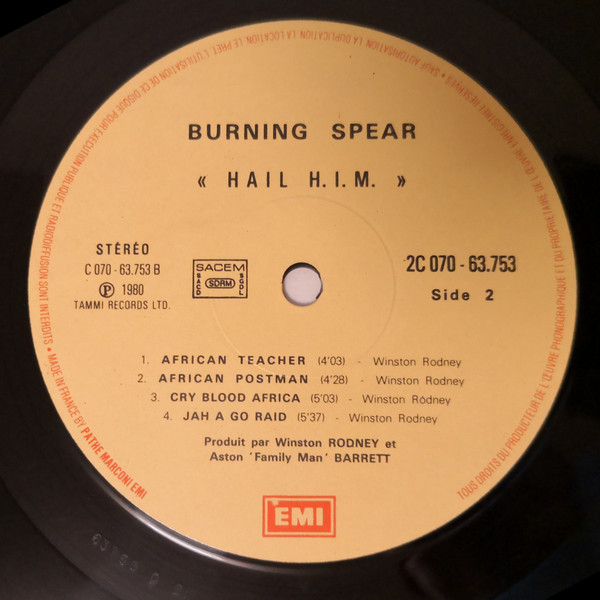 Burning Spear - Hail H.I.M. | EMI (2C 070-63.753) - 4 Burning Spear - Hail H.I.M. | EMI (2C 070-63.753) - 4