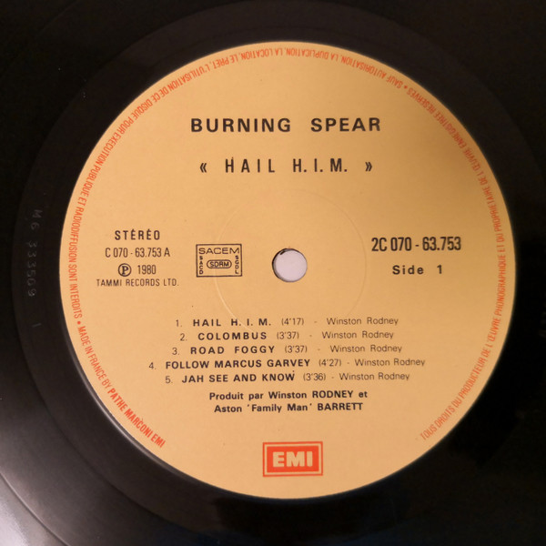 Burning Spear - Hail H.I.M. | EMI (2C 070-63.753) - 3 Burning Spear - Hail H.I.M. | EMI (2C 070-63.753) - 3