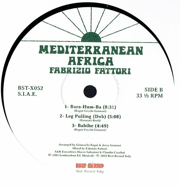Fabrizio Fattori - Mediterranean Africa | Best Record Italy (BST-X052) - 4 Fabrizio Fattori - Mediterranean Africa | Best Record Italy (BST-X052) - 4