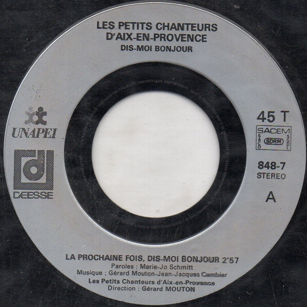 Une Autre Fois Dis-moi Bonjour