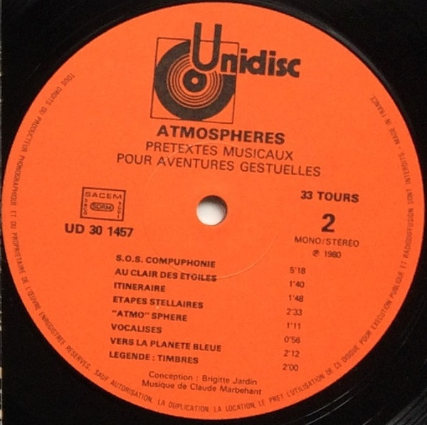 Atmosphères (Prétextes Musicaux Pour Aventures Gestuelles)