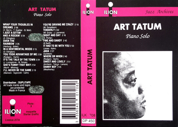 Art Tatum - Piano Solo  | ILION (ILK 708)