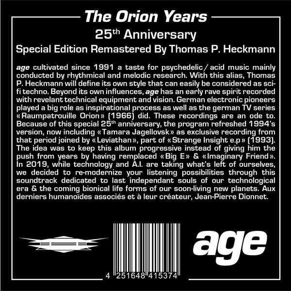 Age - The Orion Years | Hybride Sentimento (HYB.003) - 3