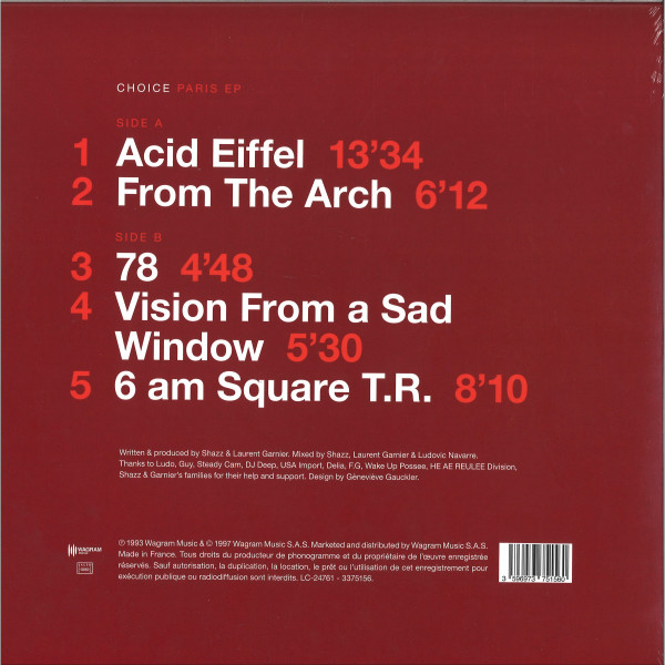 Choice - Paris EP | Wagram Music (3375156) - 2