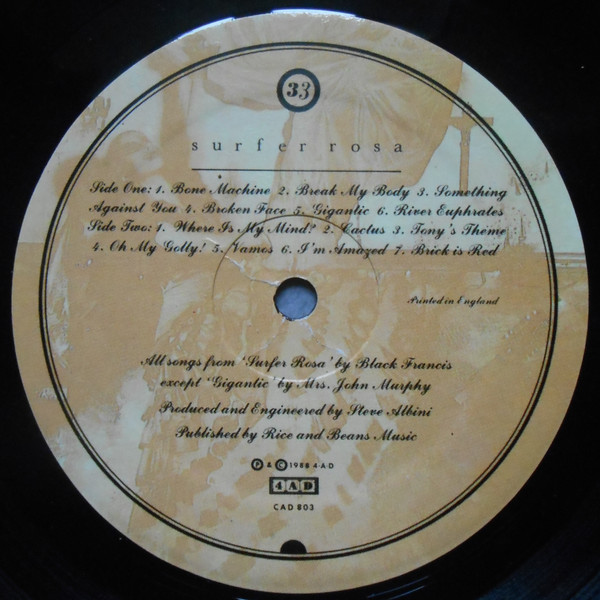 Pixies - Surfer Rosa | 4AD (CAD 803) - 7 Pixies - Surfer Rosa | 4AD (CAD 803) - 7