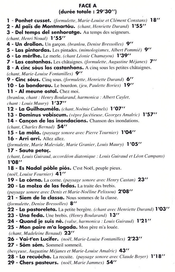 Al Canton de Sent-Sarnin - Aveyron (Chants, Musiques, Contes Et Paysages Sonores Du Canton de Saint-Sernin)