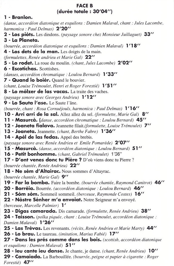 Al Canton de Vesins - Aveyron (Chants, Musiques, Contes Et Paysages Sonores Du Canton de Vezins)
