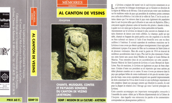 Al Canton de Vesins - Aveyron (Chants, Musiques, Contes Et Paysages Sonores Du Canton de Vezins)