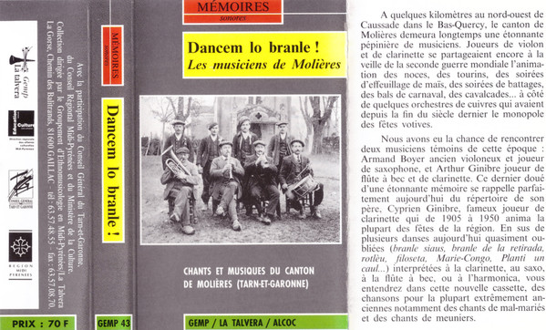 Dancem Lo Branle! Les Musiciens de Molières - Tarn-et-Garonne (Chants Et Musiques Du Canton de Molières)