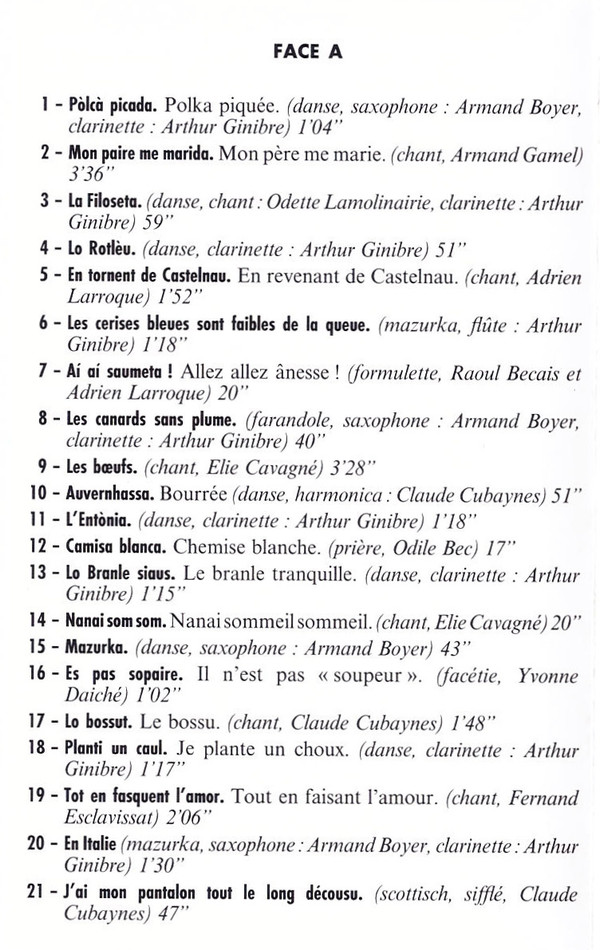 Dancem Lo Branle! Les Musiciens de Molières - Tarn-et-Garonne (Chants Et Musiques Du Canton de Molières)