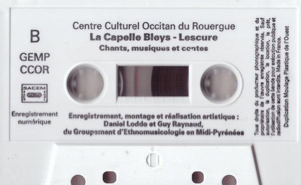 La Capelle Bleys Lescure Jaoul - "Musica Al Vilatge" (Chants, Musiques Et Contes)