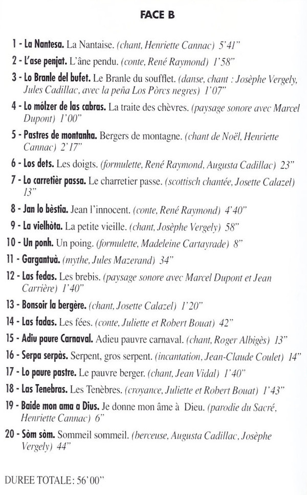 Al Canton de Nant - Aveyron (Chants, Musiques, Contes Et Paysages Sonores Du Canton de Nant)