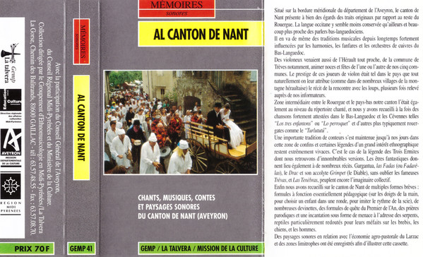 Al Canton de Nant - Aveyron (Chants, Musiques, Contes Et Paysages Sonores Du Canton de Nant)