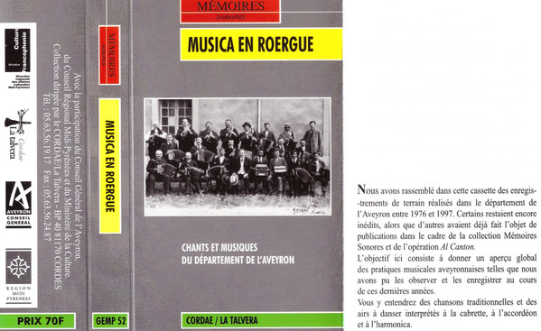 Musica En Roergue - Chants Et Musiques Du Département De L'Aveyron