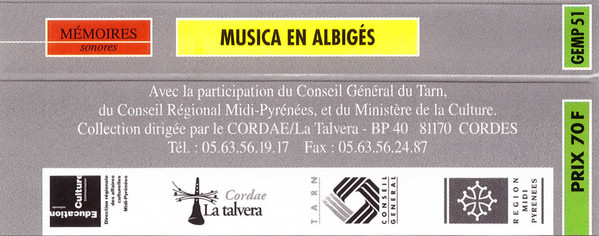 Musica En Albigès (Chants Et Musiques Du Département Du Tarn)