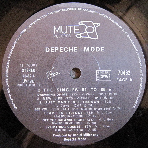 Depeche Mode - The Singles 81 - 85 | Mute (70462) - 7 Depeche Mode - The Singles 81 - 85 | Mute (70462) - 7