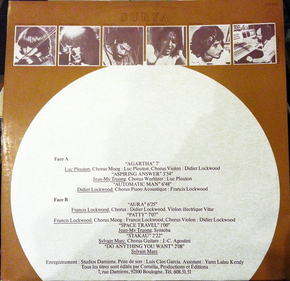 Surya - Surya | Cornélia Productions (COR 4310) - 5 Surya - Surya | Cornélia Productions (COR 4310) - 5