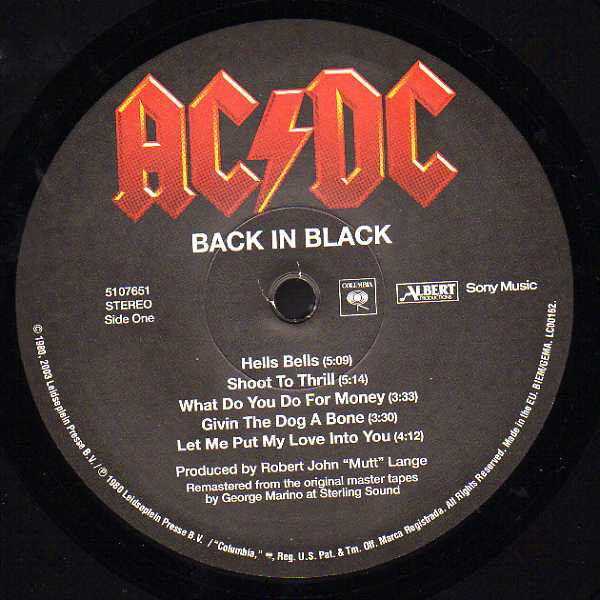 AC/DC - Back In Black | Columbia (5107651) - 3 AC/DC - Back In Black | Columbia (5107651) - 3