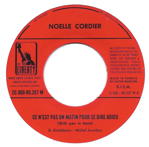 Ce N'est Pas Un Matin Pour Se Dire Adieu / Ne T'impatiente Pas