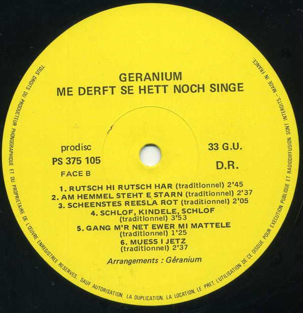 Me Derft Se Hett Noch Senge... [Pourquoi Ne Plus Les Chanter Aujourd'hui]