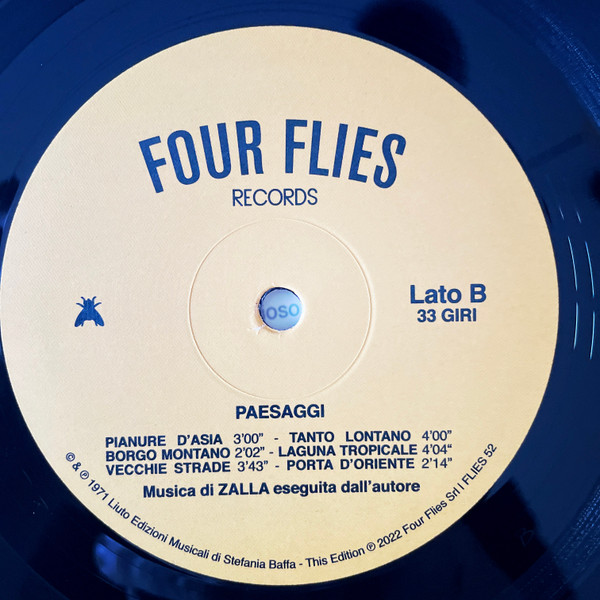 Zalla - Paesaggi | Four Flies Records (FLIES 52B) - 4 Zalla - Paesaggi | Four Flies Records (FLIES 52B) - 4
