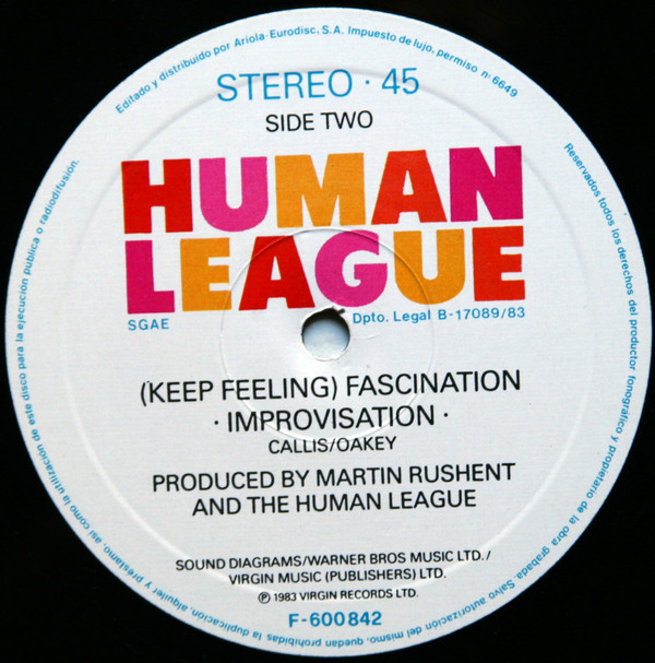 Human League - Fascination | Virgin (F-600842) - 4 Human League - Fascination | Virgin (F-600842) - 4