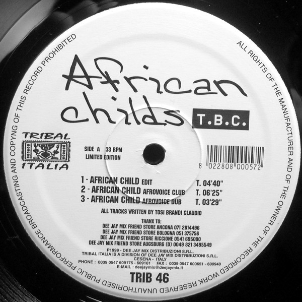 T.B.C. - African Childs | Tribal Italia (TRIB 46) - 2