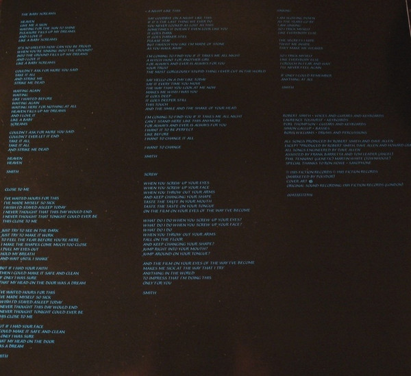 The Cure - The Head On The Door | Fiction Records (0042282723116) - 7 The Cure - The Head On The Door | Fiction Records (0042282723116) - 7