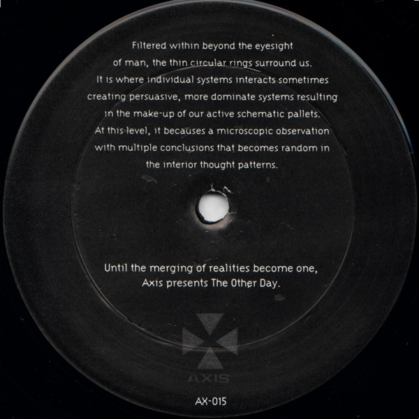 Jeff Mills - The Other Day EP | Axis (AX-015) - 2