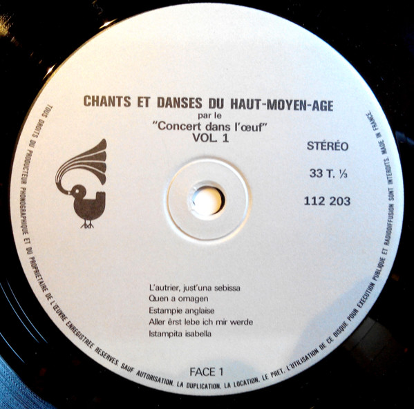 Vol. 1 - Chants Et Danses Du Haut Moyen-Âge