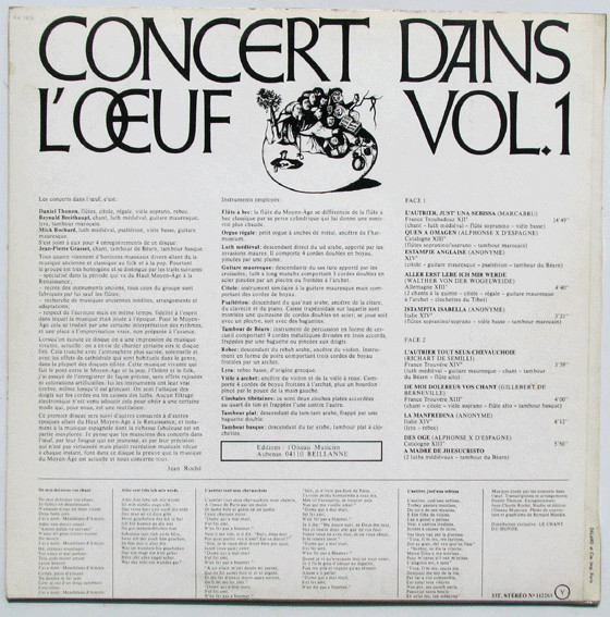 Vol. 1 - Chants Et Danses Du Haut Moyen-Âge