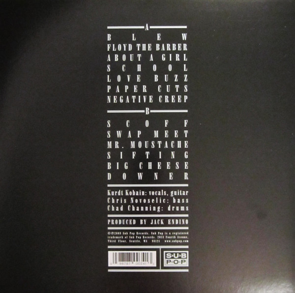 Nirvana - Bleach | Sub Pop (SP 034) - 2 Nirvana - Bleach | Sub Pop (SP 034) - 2