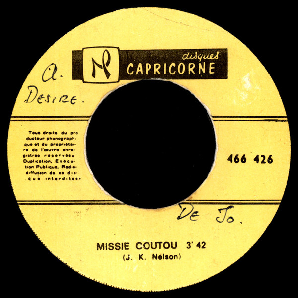 John Kenneth Nelson - Chère Chère Chérie / Missié Coutou | Disques Capricorne (466 426) - 4