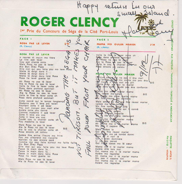 Rosa Pas Lé Lever / Mama Mo Ouler Marier