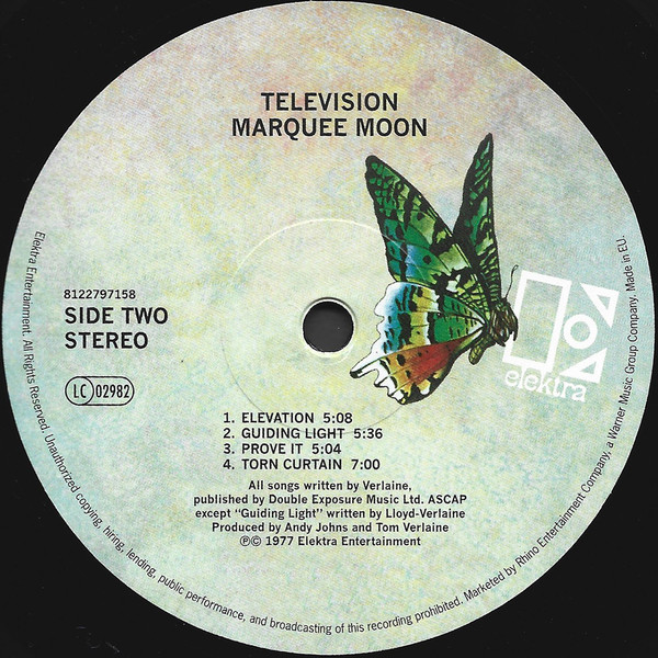 Television - Marquee Moon | Elektra (8122797158) - 5 Television - Marquee Moon | Elektra (8122797158) - 5
