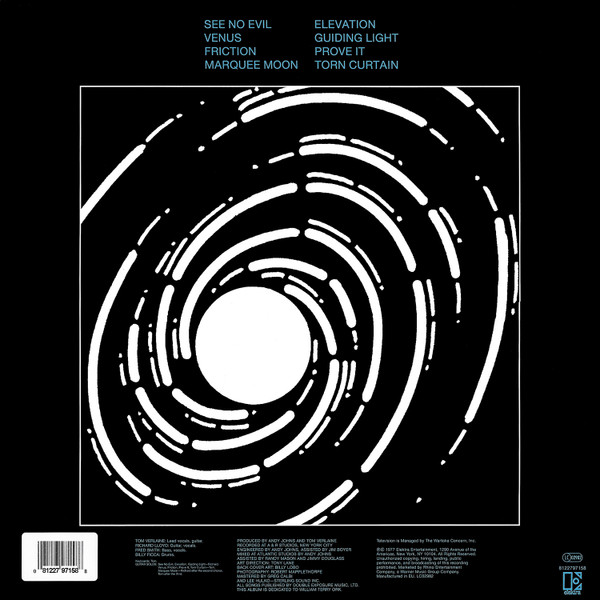 Television - Marquee Moon | Elektra (8122797158) - 3 Television - Marquee Moon | Elektra (8122797158) - 3