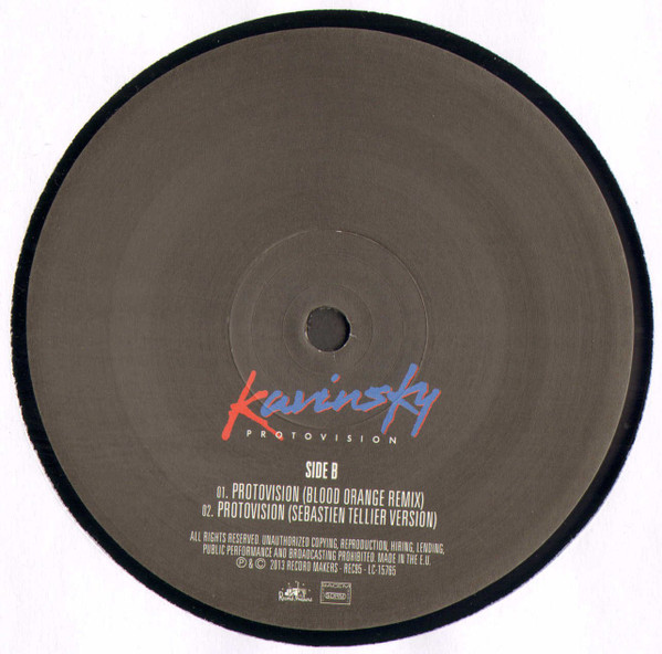 Kavinsky - ProtoVision | Record Makers (REC95) - 4 Kavinsky - ProtoVision | Record Makers (REC95) - 4