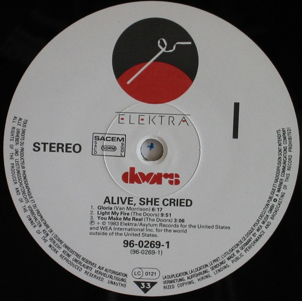 The Doors - Alive, She Cried | Elektra (96-0269-1) - 3 The Doors - Alive, She Cried | Elektra (96-0269-1) - 3