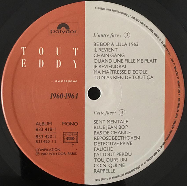 Tout Eddy ...Ou Presque - 1960-1964