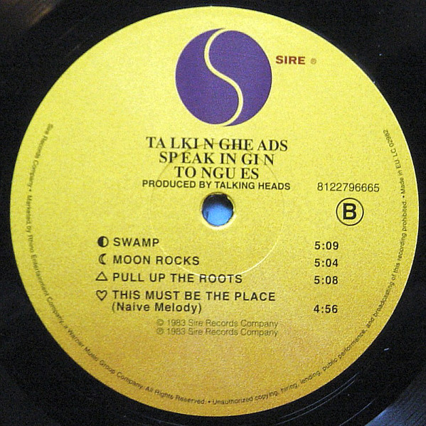 Talking Heads - Speaking In Tongues | Sire (8122796665) - 4