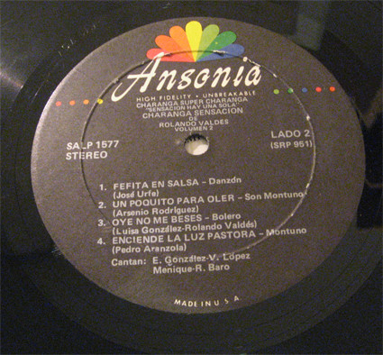 Charanga Sensación De Rolando Valdes - Sensación Hay Una Sola | Ansonia (SALP 1568) - 3
