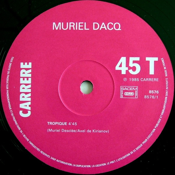 Muriel Dacq - Tropique | Carrere (8576) - 3