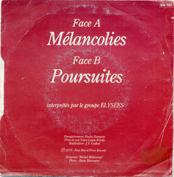Melancolies / Poursuites