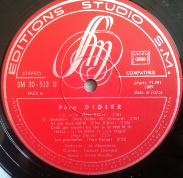 Père Didier - Père Didier | Editions Studio S.M. (SM 30-513 U) - 4 Père Didier - Père Didier | Editions Studio S.M. (SM 30-513 U) - 4