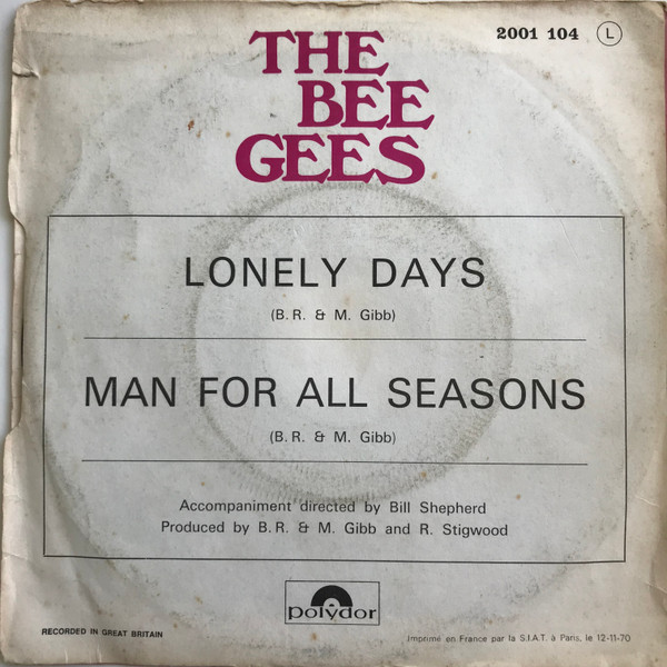Lonely Days / Man For All Seasons