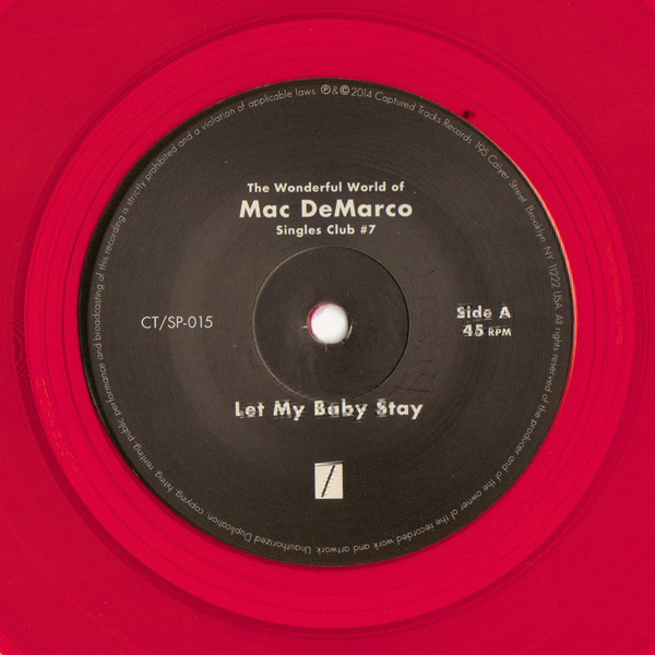 Mac Demarco - The Wonderful World Of Mac DeMarco Singles Club #7 | Captured Tracks (CT/SP-015) - 3 Mac Demarco - The Wonderful World Of Mac DeMarco Singles Club #7 | Captured Tracks (CT/SP-015) - 3