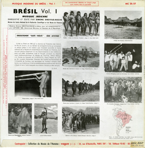Various / Simone Dreyfus-Roche - Musique Indienne Du Brésil ...